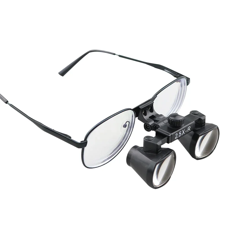 2.5X Loupes Dentals Magnifier Dentals Lab Medical Loupes Magnification Binocular Headlight Headlamp For Dentist