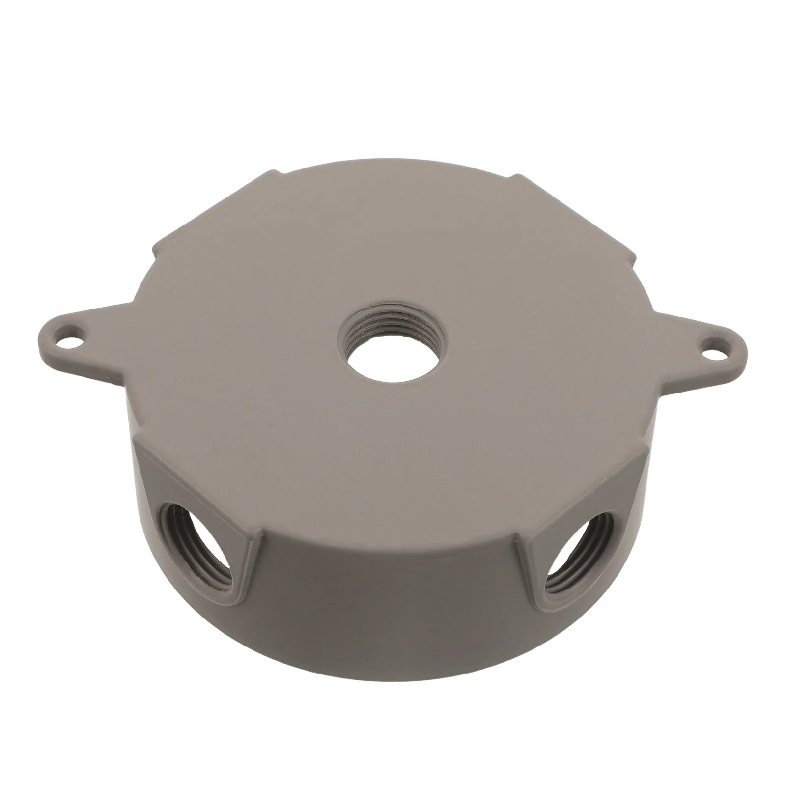 Round Aluminum Outlet Box Weatherproof Outdoor Electrical Junction Box 5 Port Fixture Base Socket Lamp Light Socket Light