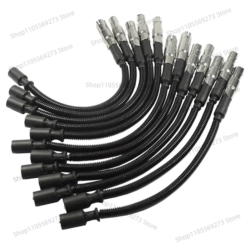 12 Pcs Ignition Spark Plug Wires for Benz C E Class W210 W203 W211 W220 W251 1121500118 1121500218
