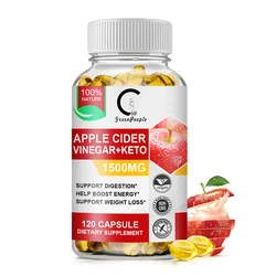 Apple Cider Vinegar Keto Capsules Detox Slim Capsule With Vitamin Bhb For Women Burning Fat Losing Weight Dietary Supplement