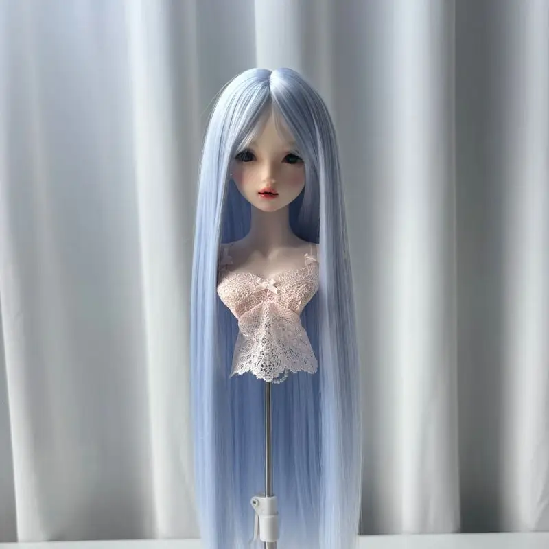 

1/3 1/4 1/6 кукольный парик для куклы Bjd 60/45/30 см, длинные прямые волосы, платье для девочек, игрушки, игровой домик, модные аксессуары для кукол, без куклы