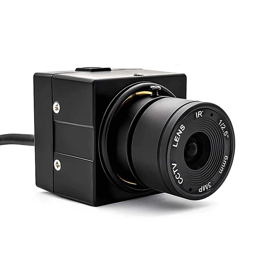 WGWK High Speed USB Camera 1080P HD MJPEG 60FPS UVC PlugPlay PC Webcam With 6mm 55° CS Lens For Golf Swing Machine Vision System