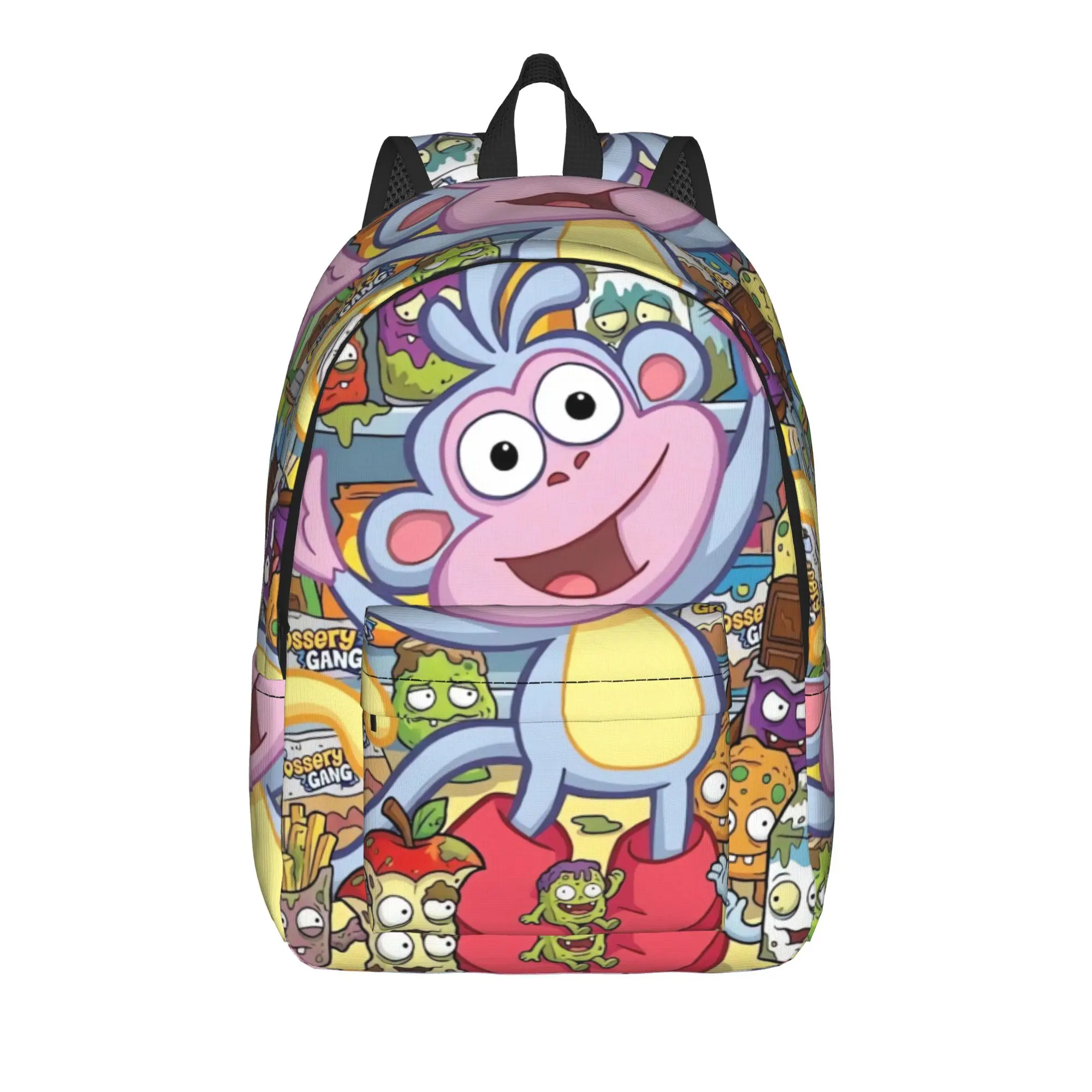 Boots Monkey Snack Backpack Women Doras The Explorer Big Backpacks Polyester Novelty School Bags Cycling Design Rucksack