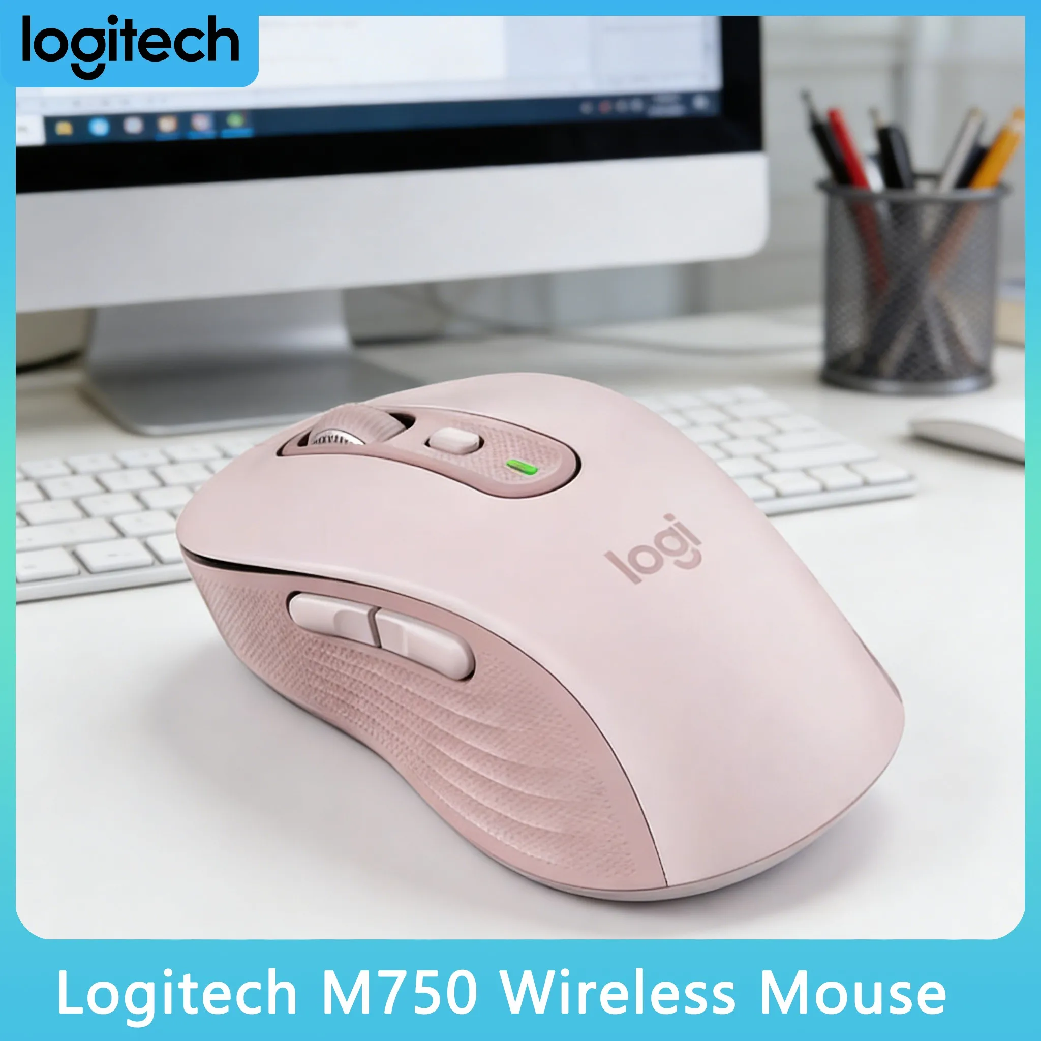 Ratón Inalámbrico Logitech M750/G304/G203/MX 3S/M330/M650, Logi Bolt / Bluetooth, Fácil Cambio entre 3 Dispositivos, Batería de 24 Meses