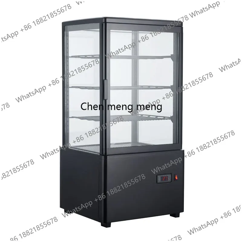 68L refrigeration display cabinet refrigerated beverage cake cooked food four-sided glass