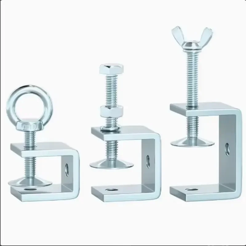 Galvanized Iron Pipe Clamp square U-bolt / C Clamp Fastener
