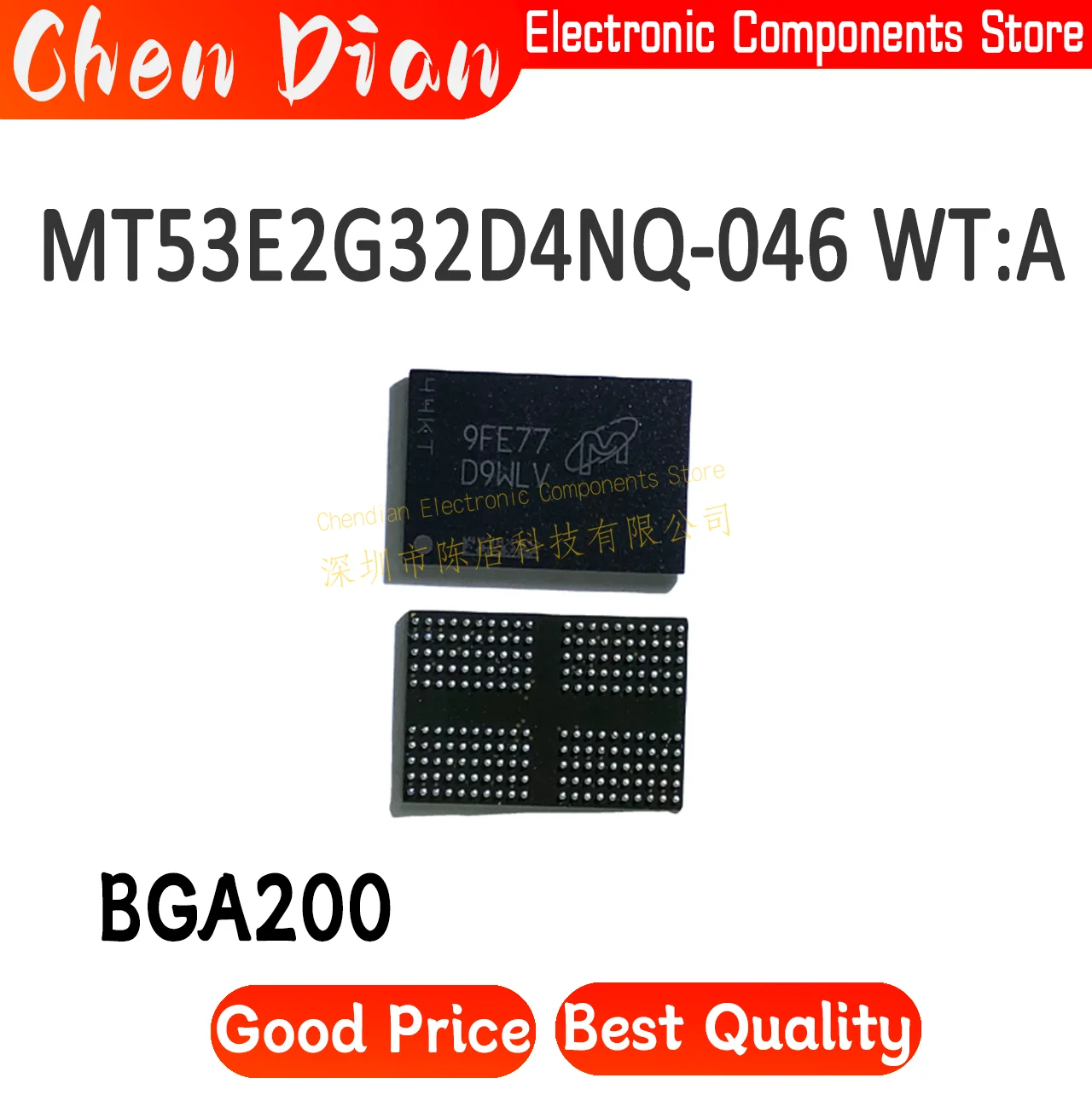 D9ZCL MT53E2G32D4NQ-046 WT:A 8G200FBGA LPDDR4X 4266Mbps New Original Genuine