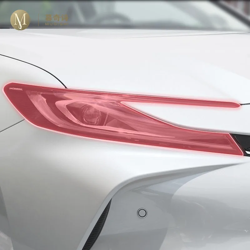 

For Toyota Camry 2024-2025 pre cut car exterior headlight scratch resistant TPU protective film transparent/smoked black