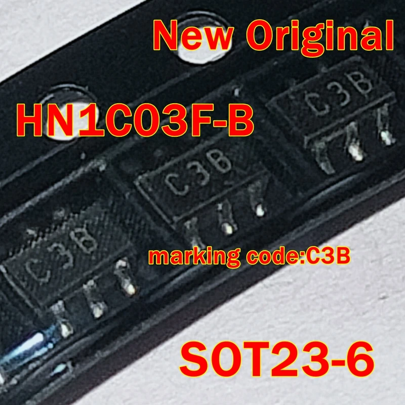 

1pcs to 100pcs HN1C03F-B SOT23-6 New Original marking code:C3B Dual channel, NPN transistor