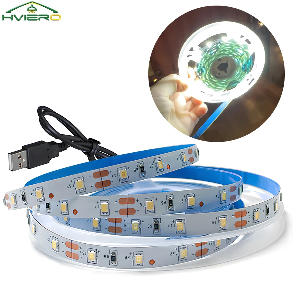 USB 5V Festival Party Bedroom BackLight Lamps LED Light Strips 2835 Decoration Lighting Infrared Remote Controller Ribbon Lamp