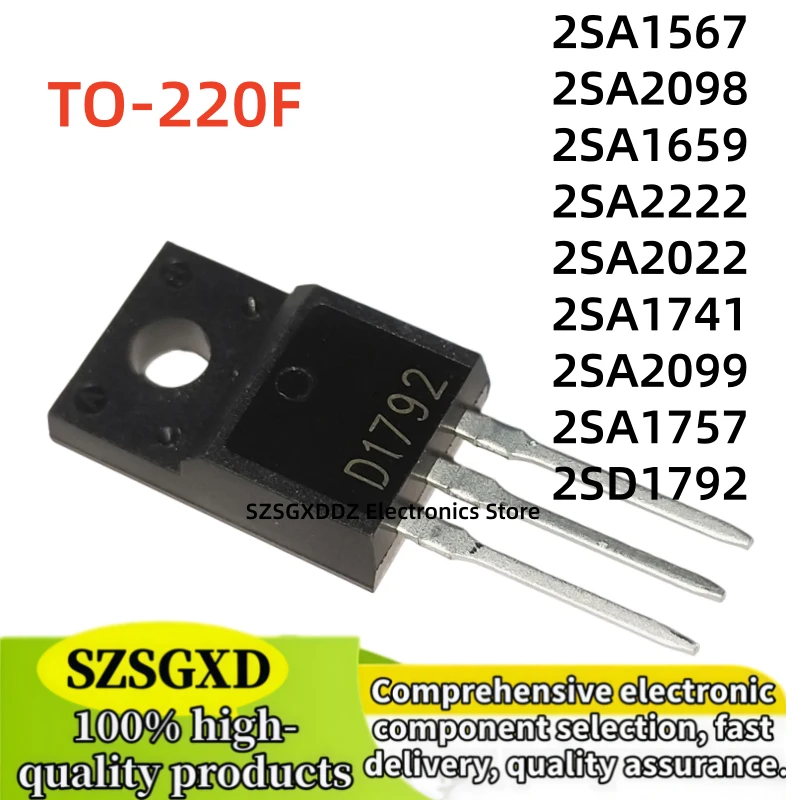 10-20-30Uds  A1567 A1659 A1741 A1757 D1792 A2022 A2098 2SA1567 2SA1659 2SA1741 2SA1757 2SD1792 2SA2022 2SA2098 2SA2099 2SA2222