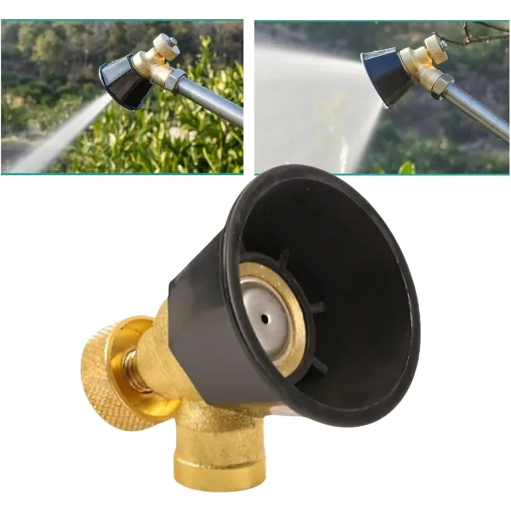 Brass/Alloy Nozzle Agricultural Atomization Adjustable Nozzle Black Whirlwind Agricultural Sprinkler Head Garden Tool