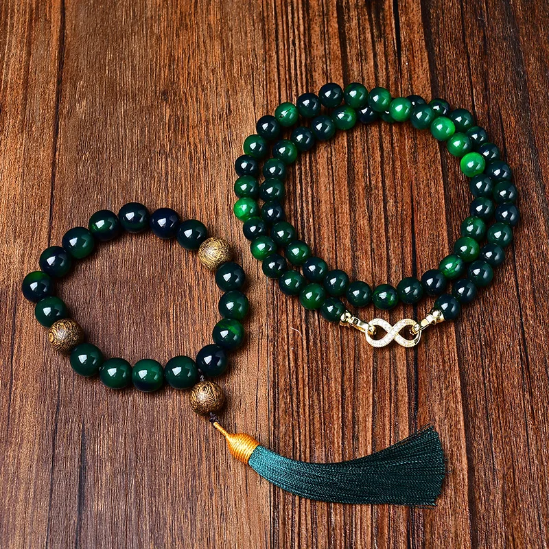 

Национальный тренд, натуральный бычий рог, ожерелье ручной работы из бисера, набор браслетов, буддийские бусины, аксессуары с кисточками