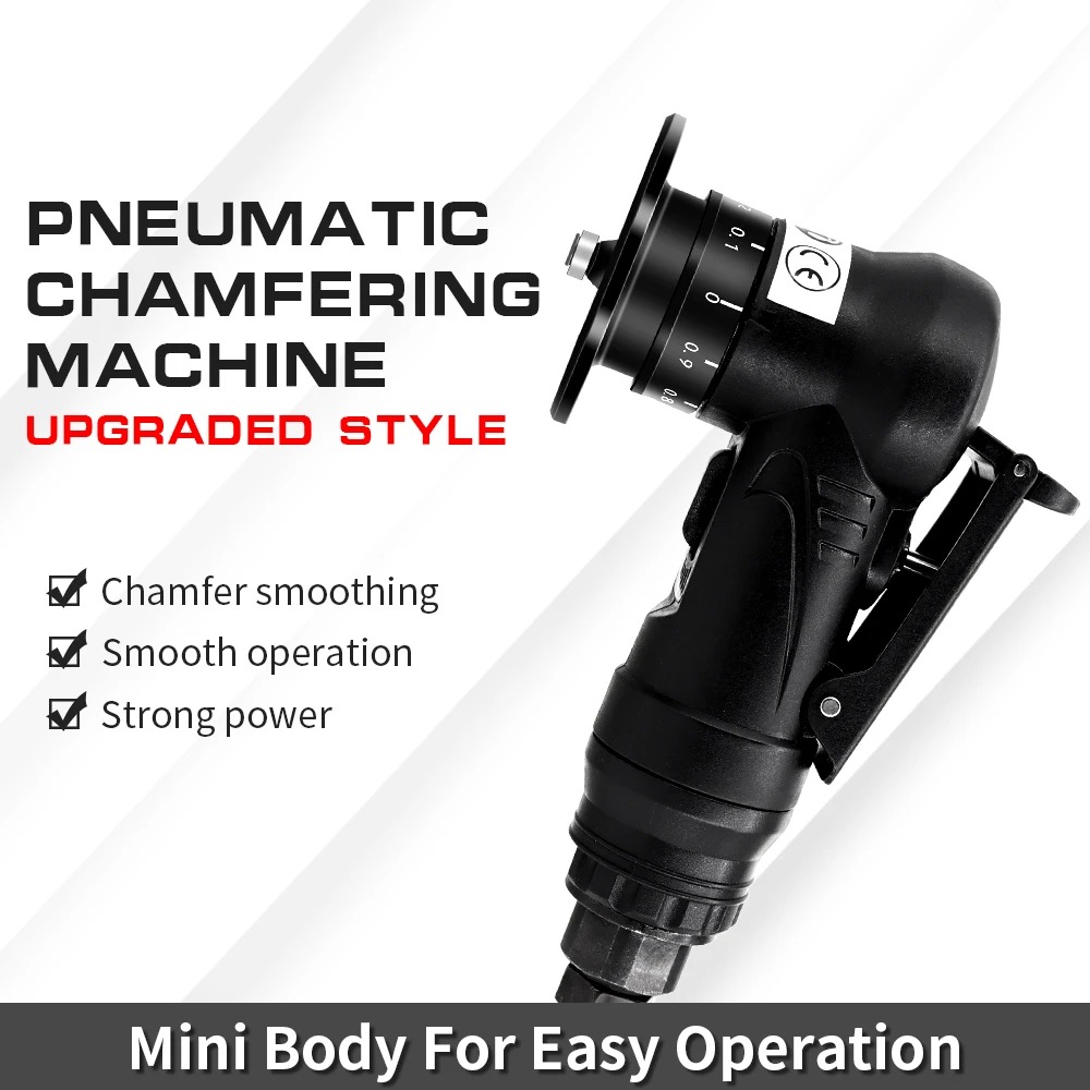 

Portable Pneumatic Chamfering Machine 45° Metal Trimming Machine With Deburring Blades and Bearings C/R Angle Cutting Tools