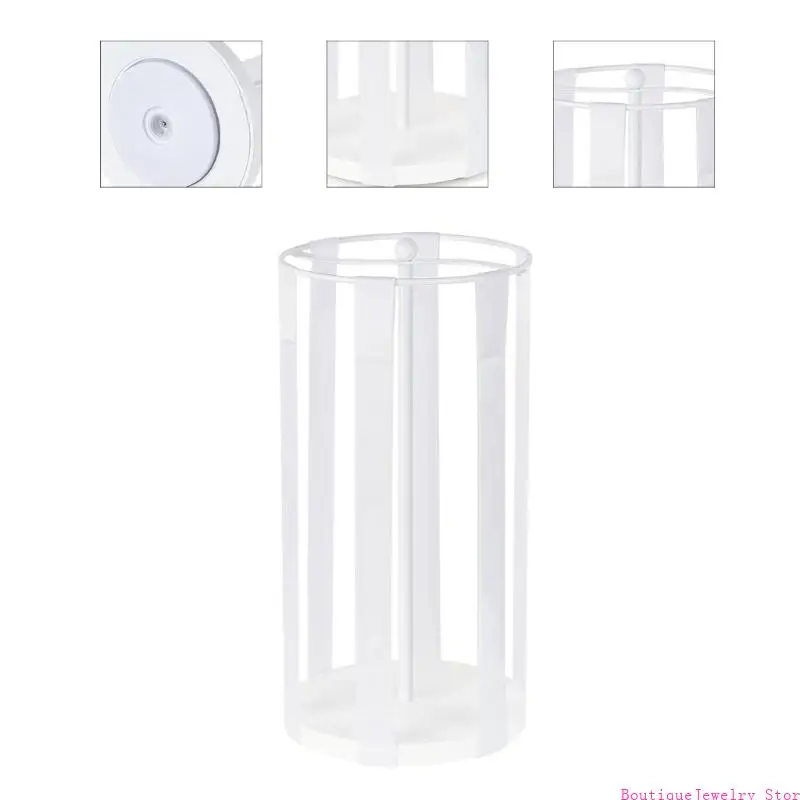 E1PE Stylish White Jewelry Display Stand Holds Hair Clip And Headbands Securely