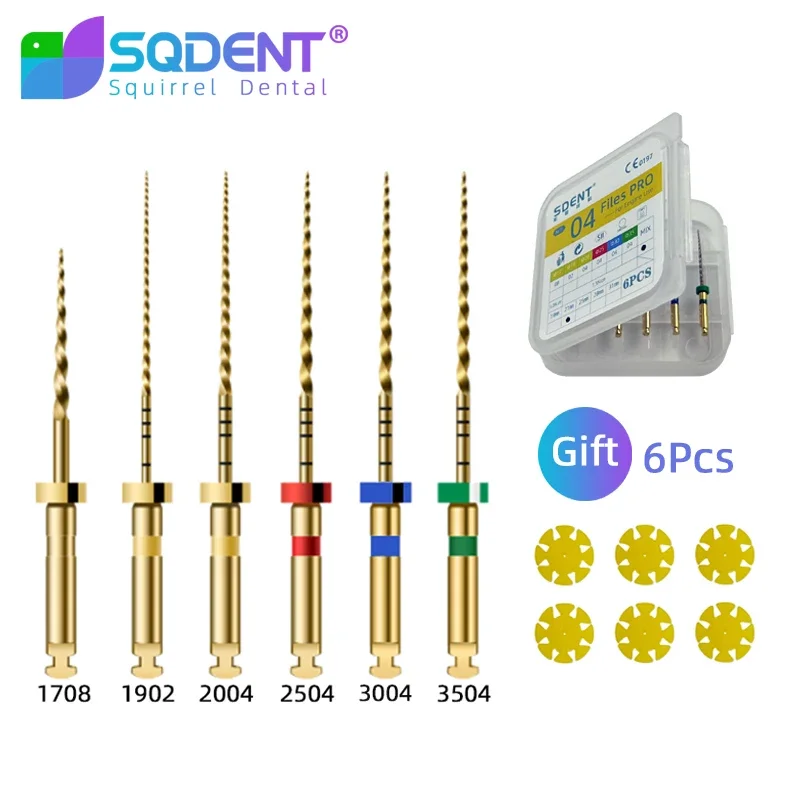 

SQDENT Dental Nickel-Titanium Root Canal File Nickel-Titanium Endo Files Endodontic Rotary Files Endo Rotary Files