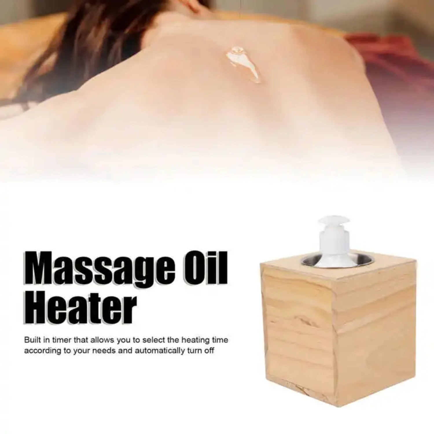 Automatic Massage Oil Heater Adjustable Temperature Single Bottle  Heating Essential Oil Lotion Cream Warmer 110-250V