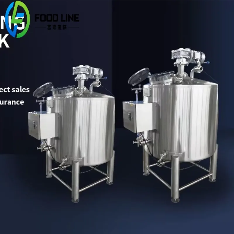 High Quality Mixing Tank Food Storage Tank Beer Fermentation Tank With Agitator Mixer Machine