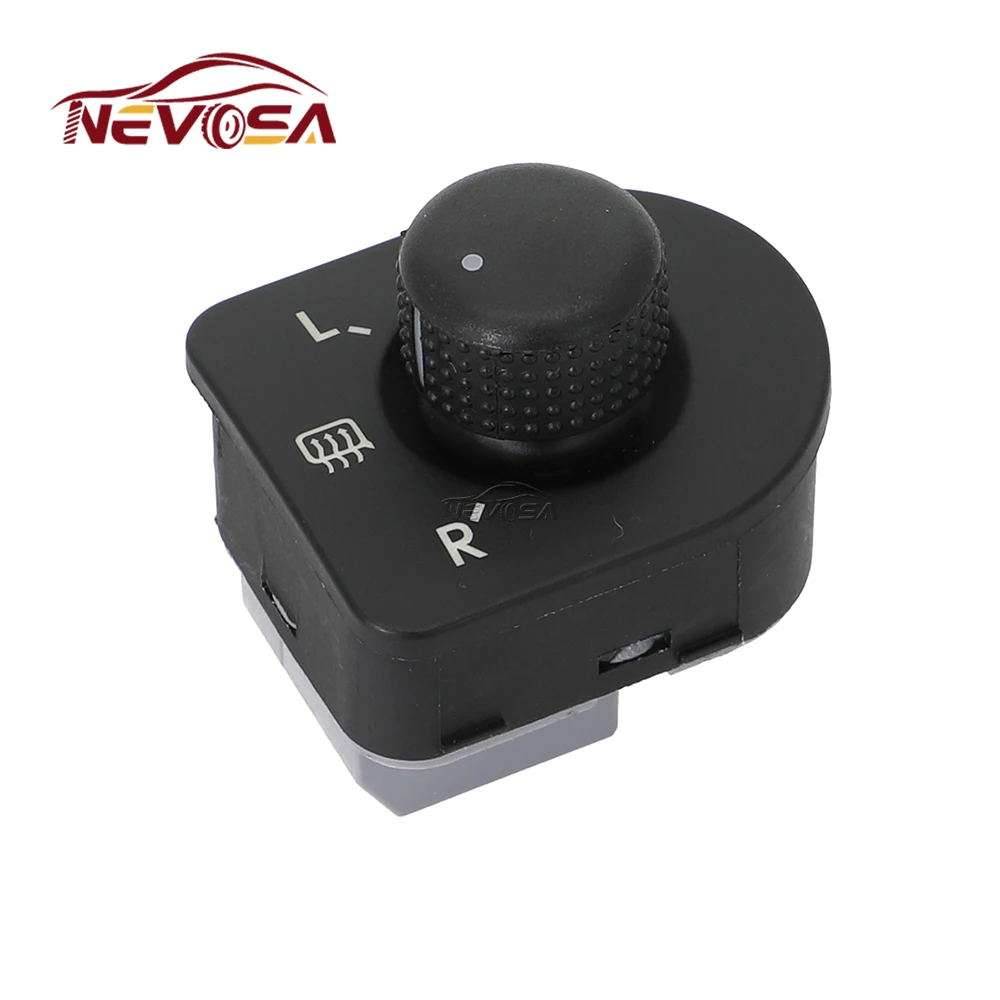 For VW Beetle Passat B5 Bora Golf 4 Jetta 1J1959565F Car Side Mirror Knob Switch Rearview Adjustment Button 10Pins 1J1959565D