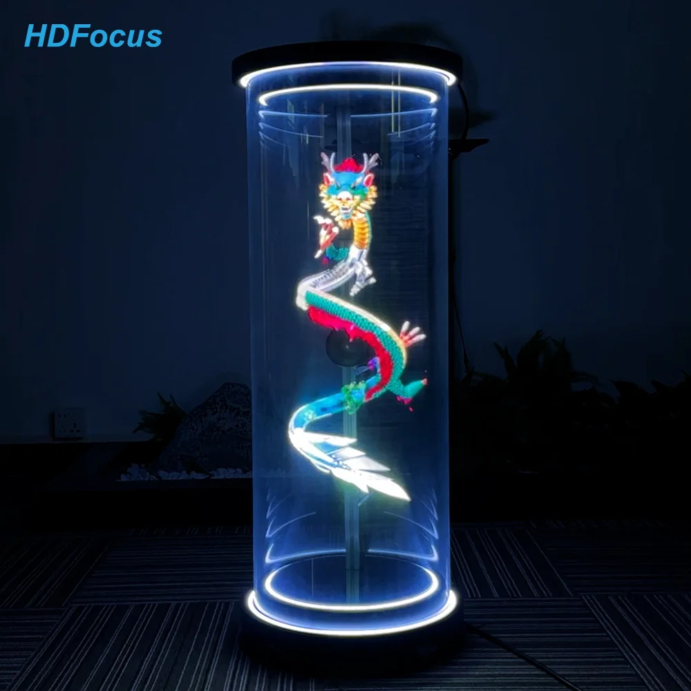 

Мини-3D-вентилятор, голограммный проектор, светодиодный вентилятор, цилиндрический голограммный дисплей, решение для человеческого шкафа, голографическое оборудование