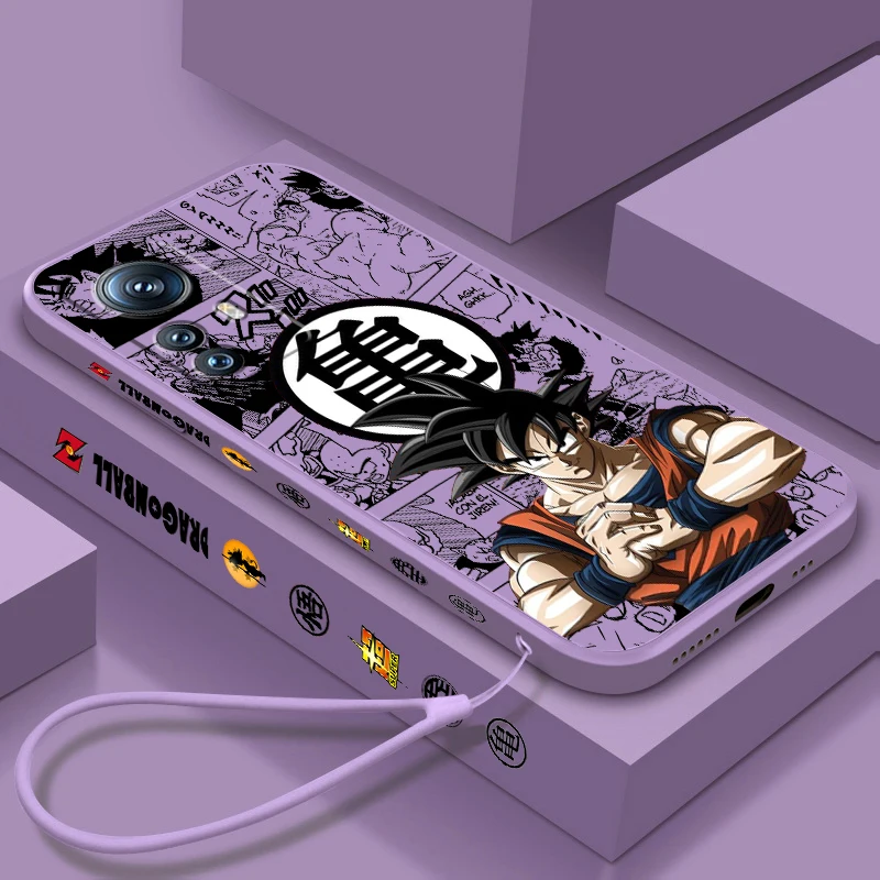 Japan Goku D-D-Dragon Ball Liquid Left Rope For Xiaomi Mi 14 13T 13 12T 12 11T 11i 11 A3 10T 10 9 Pro Lite Ultra 5G Funda