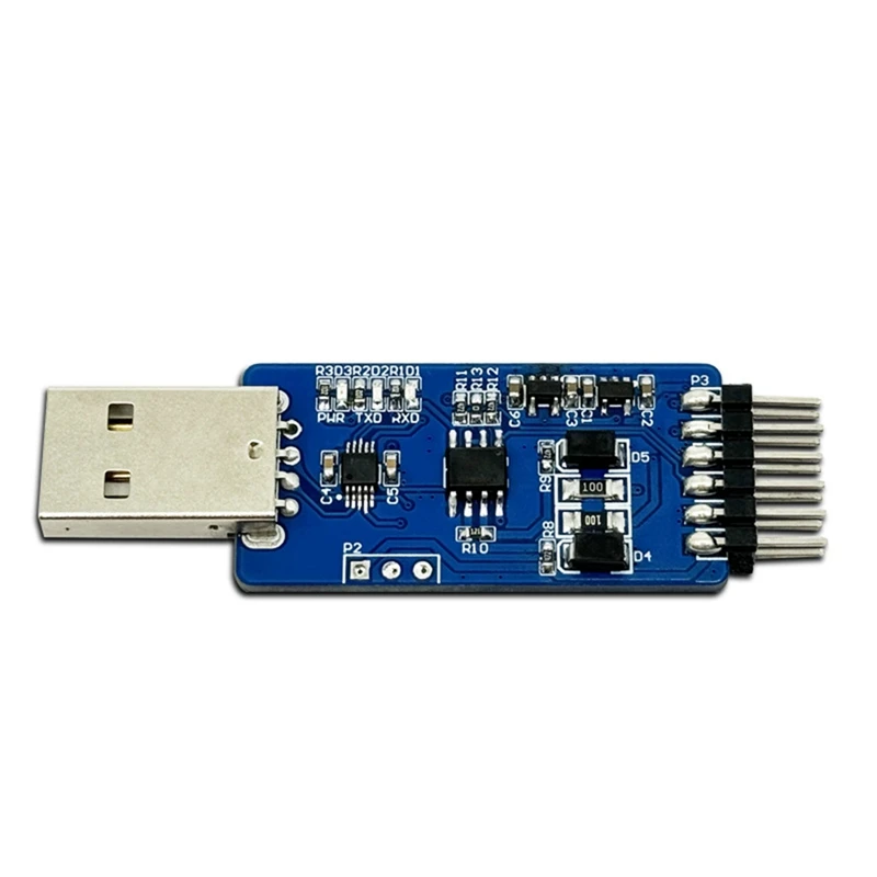 5Pcs Dual Voltage Conversion Module USB To TTL To RS485 Communication Conversion Module CH340E SP485 Chip Driver Module