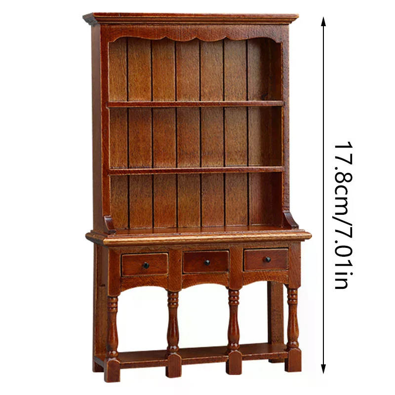 

1Pcs 1:12 Dollhouse Miniature Bookcases Cabinet Racks Storage Cabinets Furniture Model Decor Toy Doll House Accessories