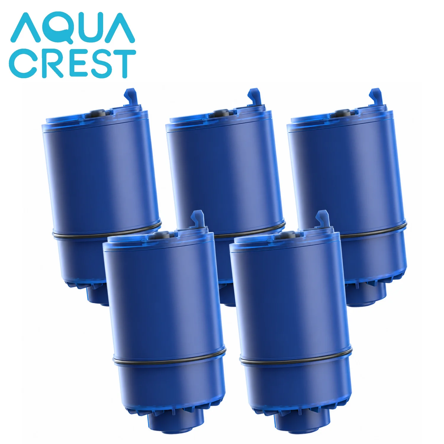 AQUA CREST Faucet Filter Replacement for All PUR®Plus Water Filter Replacement, PUR® Filter Replacement RF-9999®, NSF 42 Certified, 9-Month, 1800-Gallon, 5 Pack