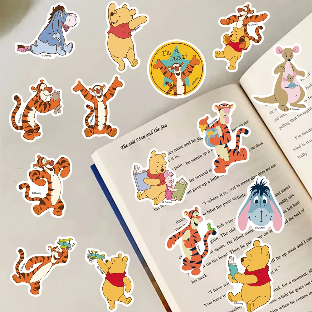 50 قطعة ديزني أصدقائي تيجر بوه ملصق مقاوم للماء سكرابوكينغ الكتابة على الجدران الهاتف المحمول الأمتعة حقيبة السيارة Pegatinas الشارات