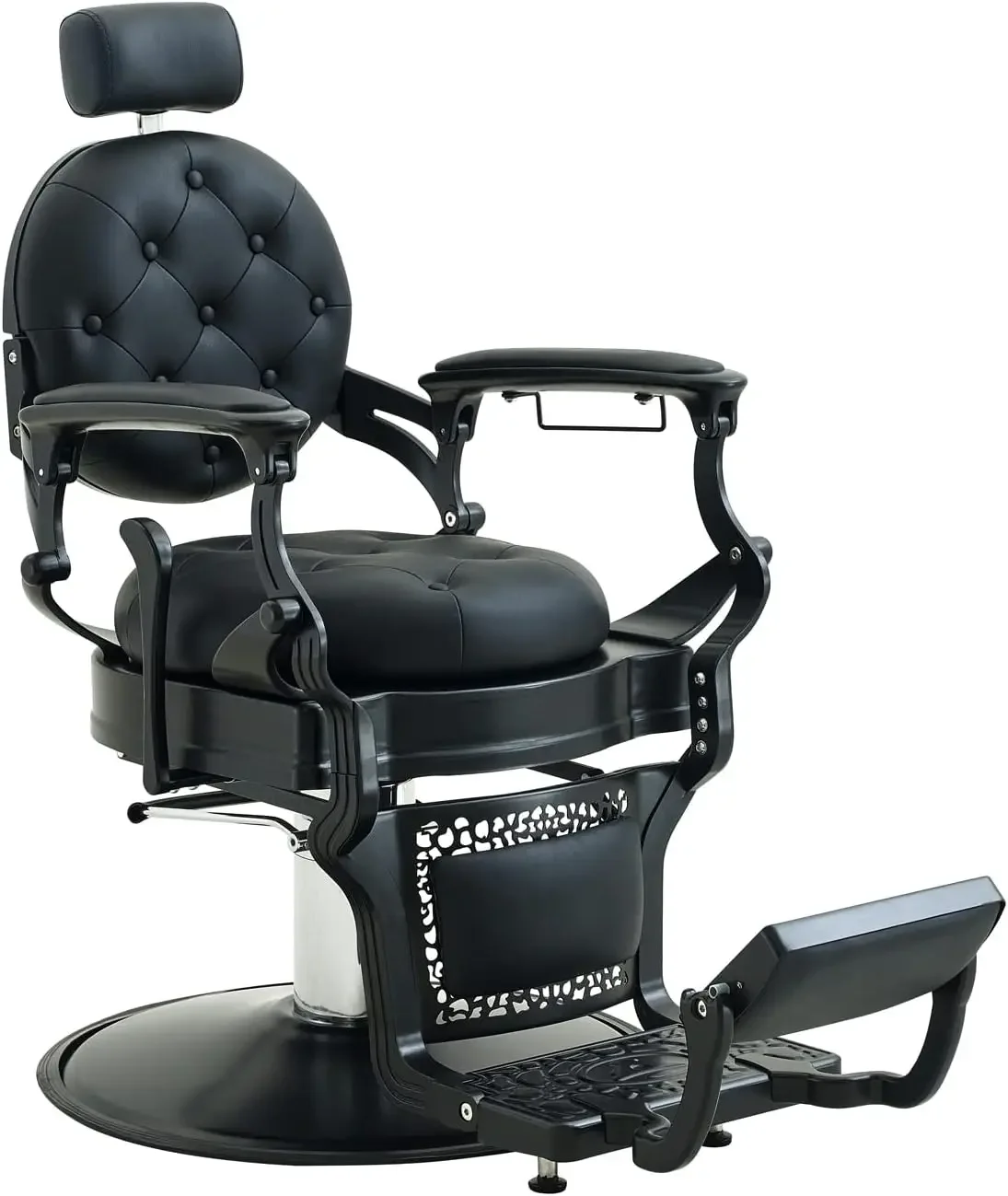 for Barber Chair Hair Salon Chair,Heavy Duty 700 LBS, for Hair Stylist Barber Beauty Tattoo Massage(Black Round)