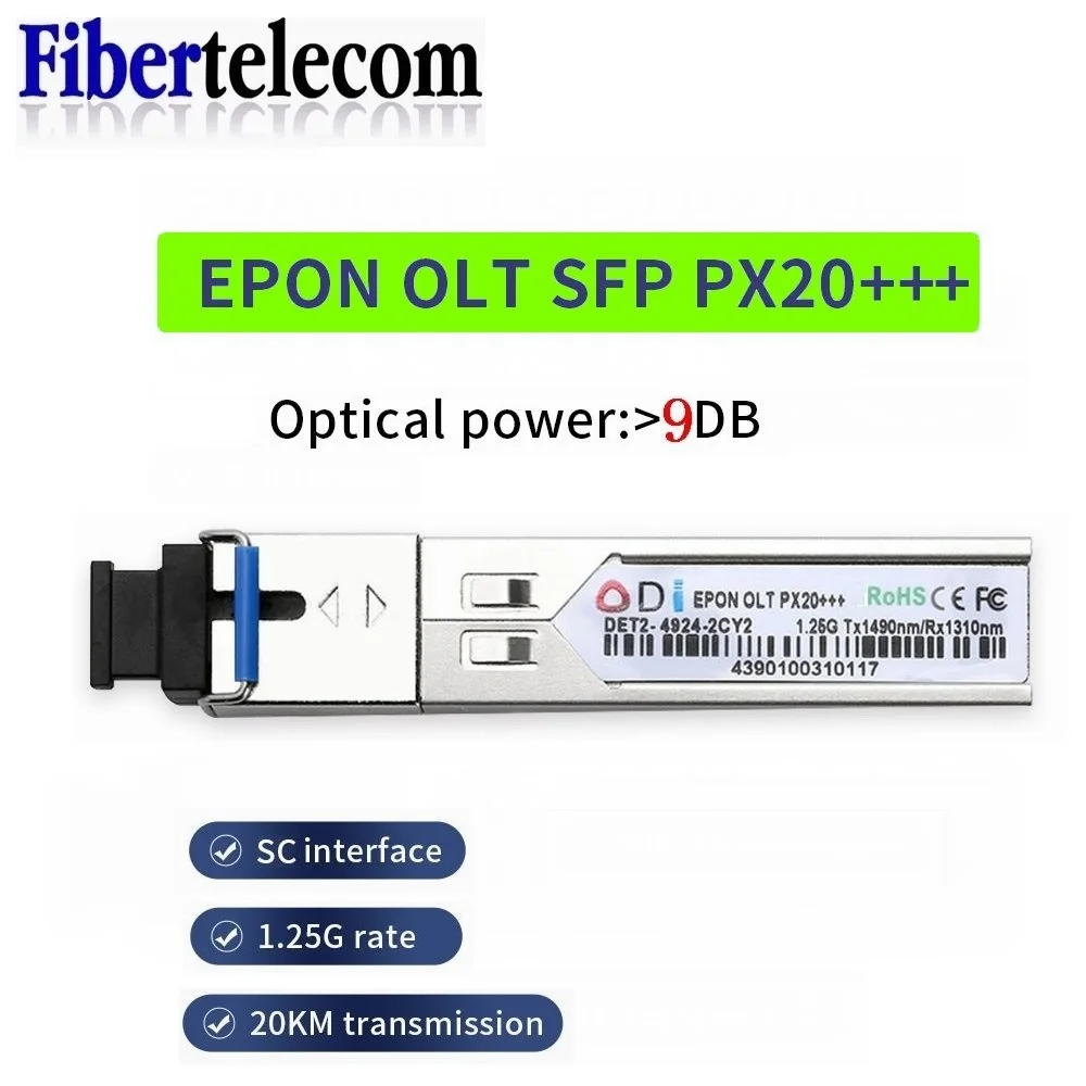 EPON OLT MODULE PX20++++ ODI 9DB SFP Module EPON SFP Transceiver SC Connector compatible with EPON OLT VSOL