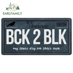 EARLFAMILY 13cm x 6.8cm for To Black Amy Winehouse License Car Stickers Camper JDM Decals Waterproof Bumper Trunk Car Styling