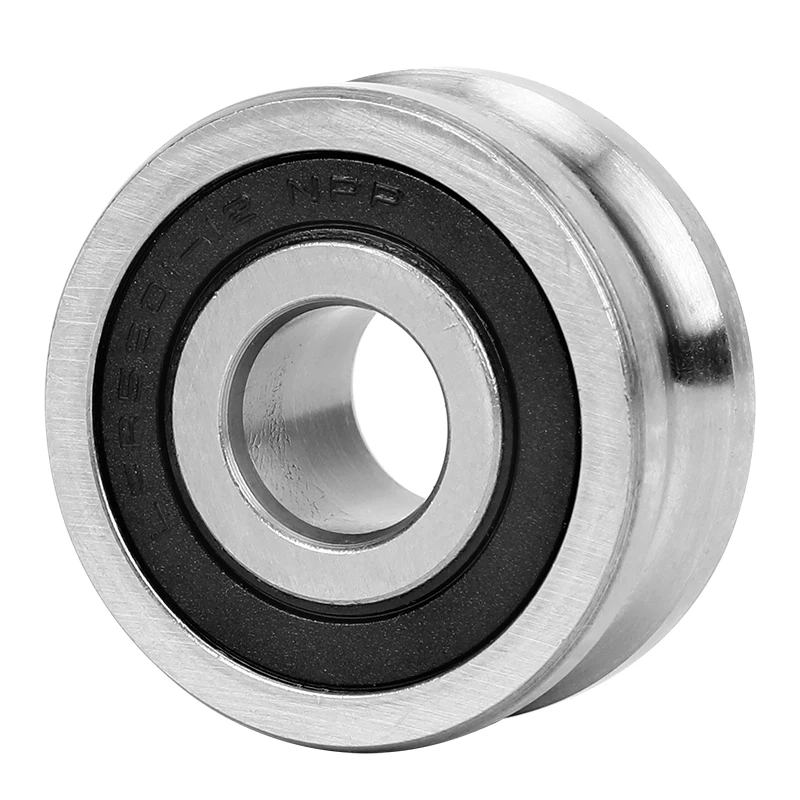 

4Pcs UV type slotted bearing LFR guide rail roller pulley