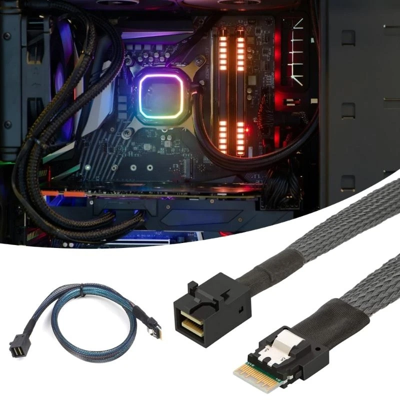 Advanced PCIE4.0 Slimlinesas SFF8654 4I 38P TOSAS SFF8643 عروض عالية