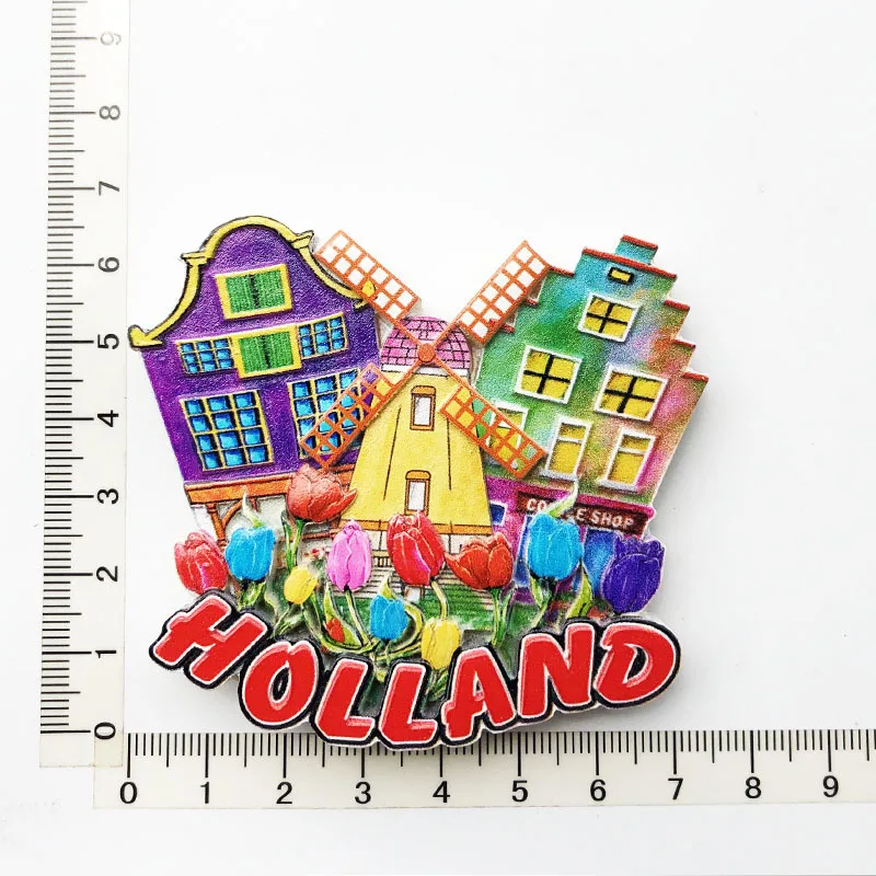 Amsterdam Netherlands 3D Printed Refrigerator Magnets Travel Souvenir Gifts Souvenir Gifts