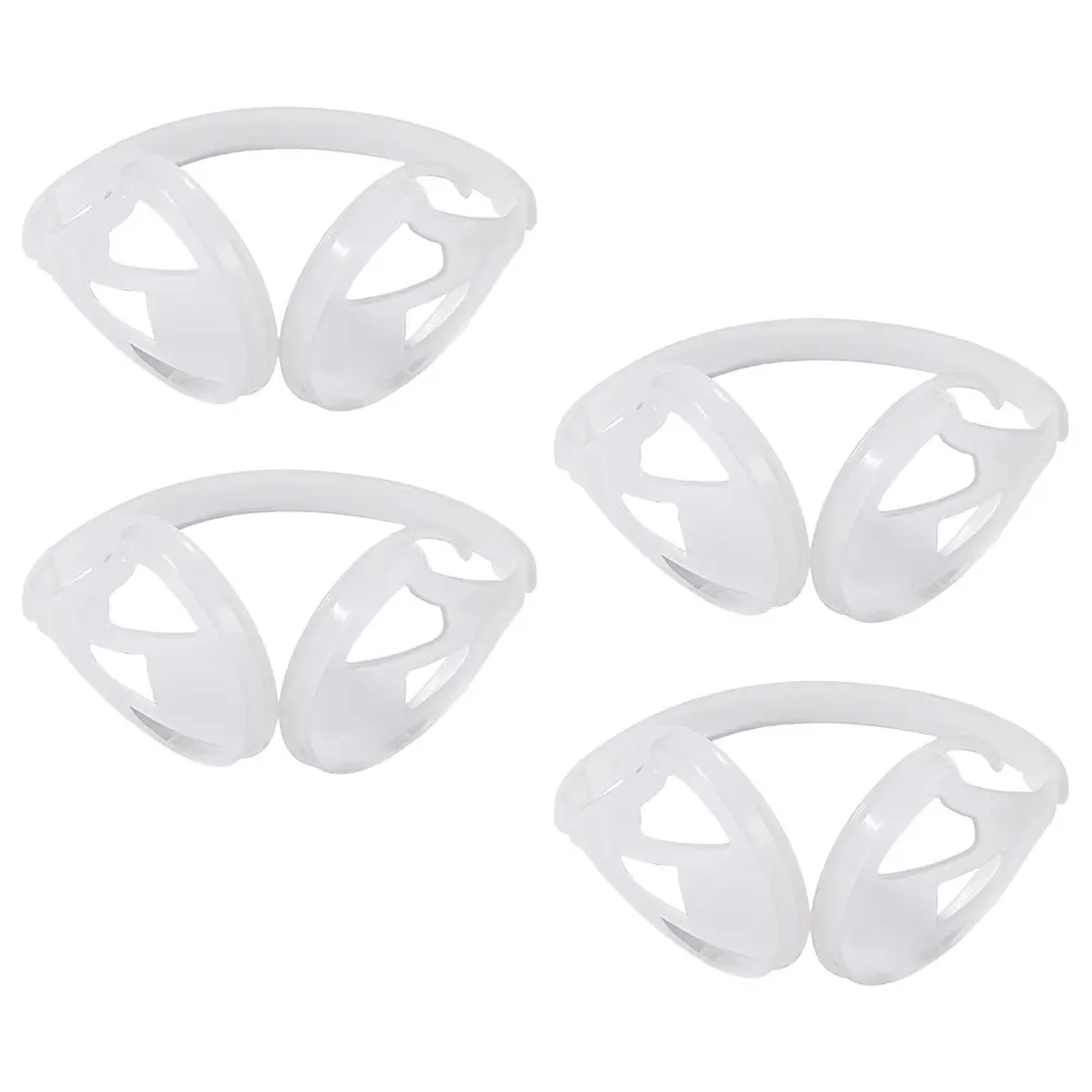 

4Pcs DIY Earmuff Frame Holder Plastic Winter Warm Earmuff Making Frame Rack Simple Structure Useful Craft Accessory