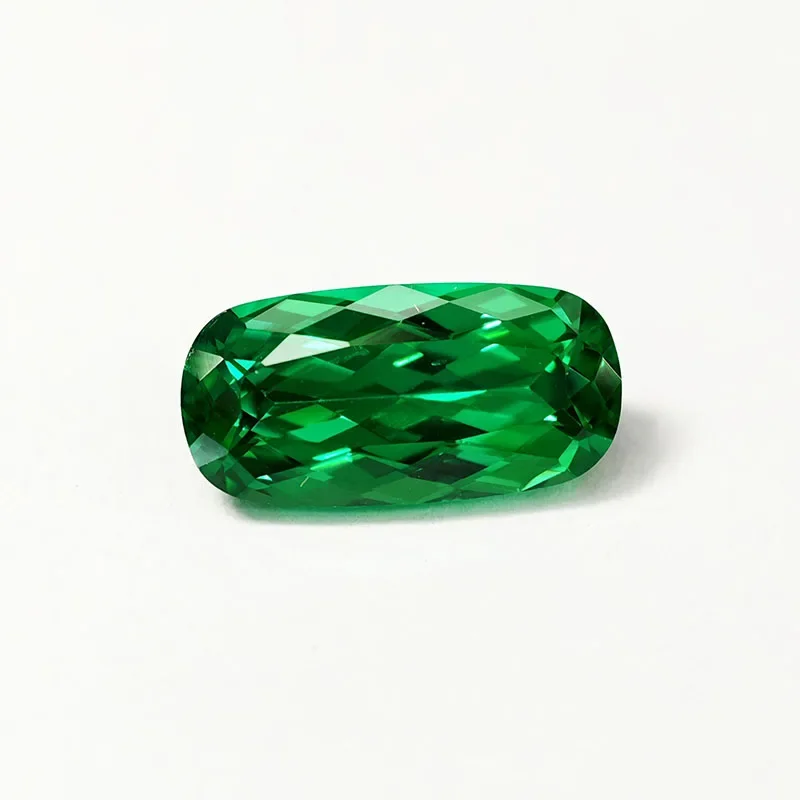 Emerald Green Yttrium Aluminium Garnet Loose Gemstones L-Cushion Cut 5 A+ Cutting YAG Stones Lab Diamonds for Jewelry Making