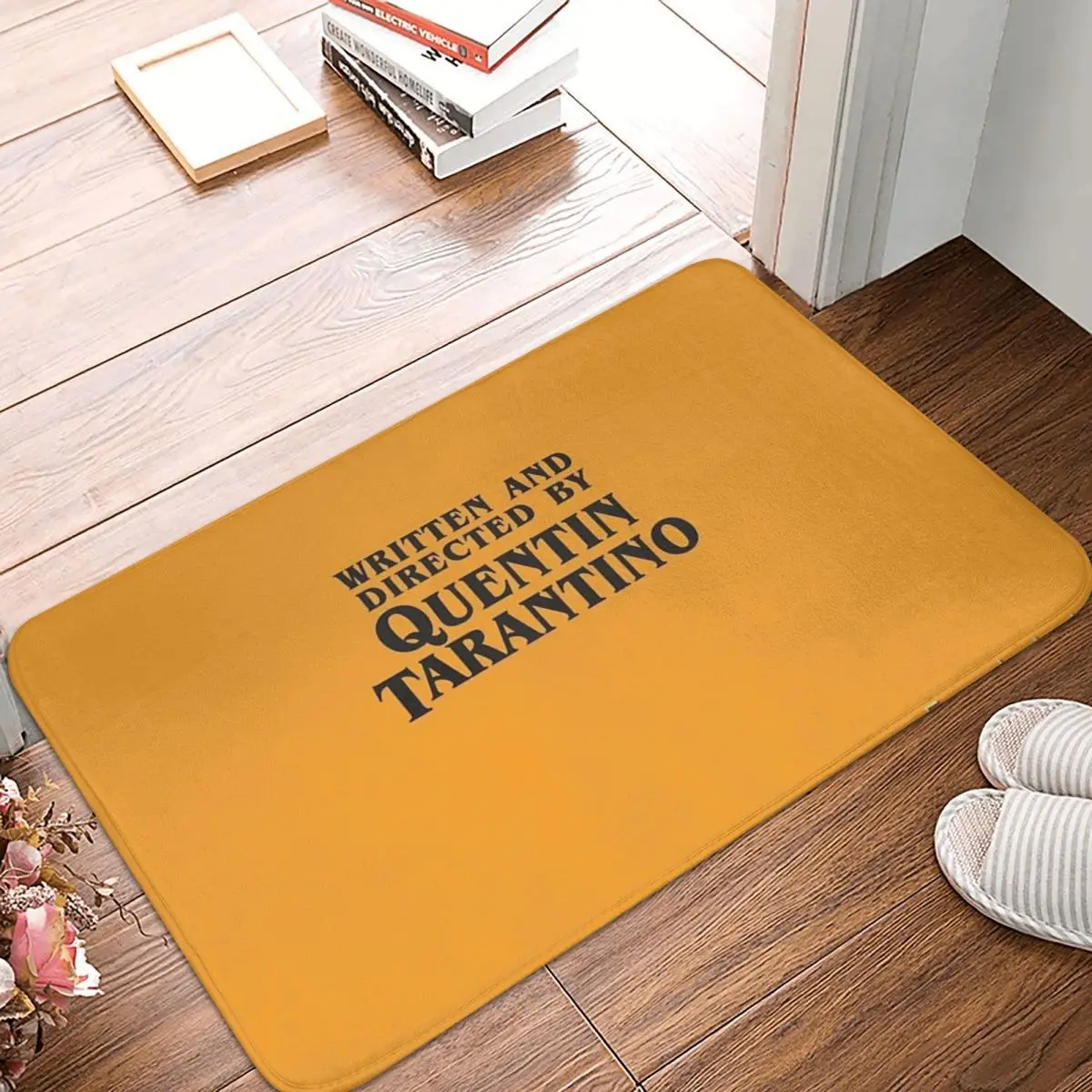 Written And Directed By Quentin Facecloth Non-Slip Floor Mat FireplaceThick And Comfortable, Durable Foot Mats