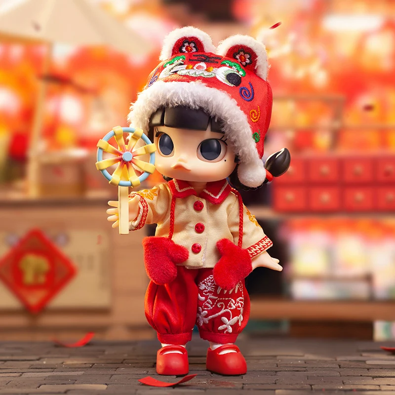 

MOLLY Little Tiger BJD Movable Figure Kawaii Ornaments Figurines Home Decor Desktop Model Dolls Gilrs Gift Model Toys