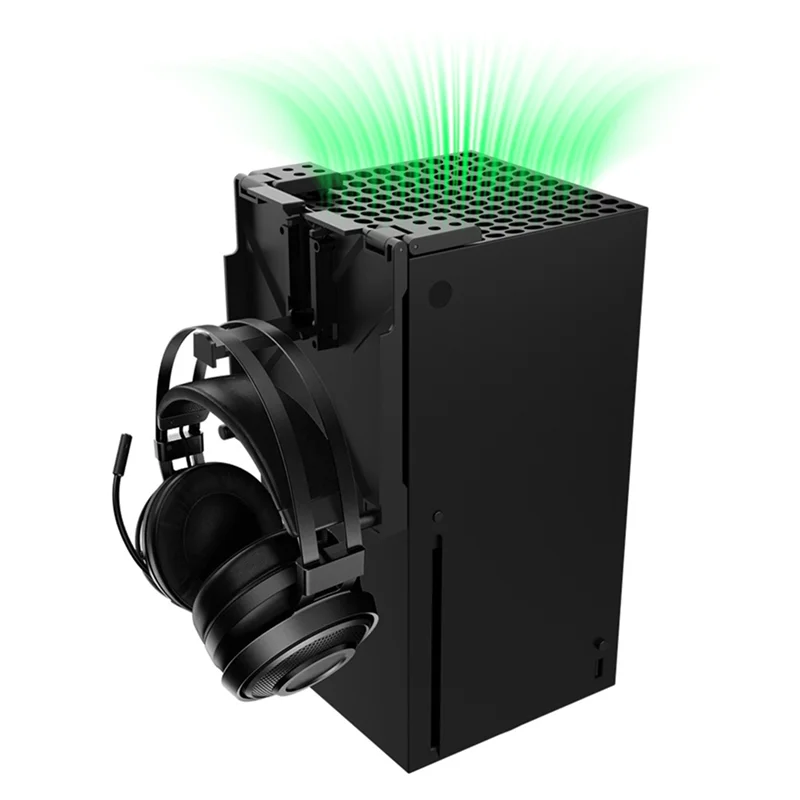 

AS95-For Xboxseriesx Gaming Console Multi-Functional Dust Cover X-Seriesx Console Dust Cover Parts With Headphone Organizer