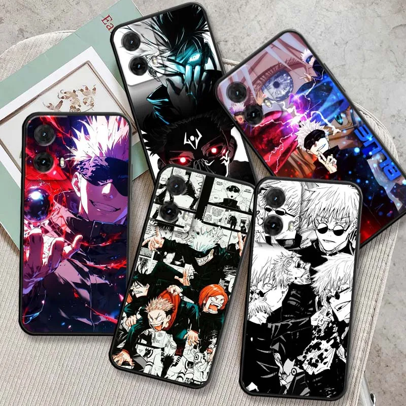 

J-Jujutsus K-Kaisens Anime Phone Case For Motorola G85 Edge 50 G24 G35 G14 G04 40 G72 G34 G31 G Stylus G54 G13 G32 5G Black