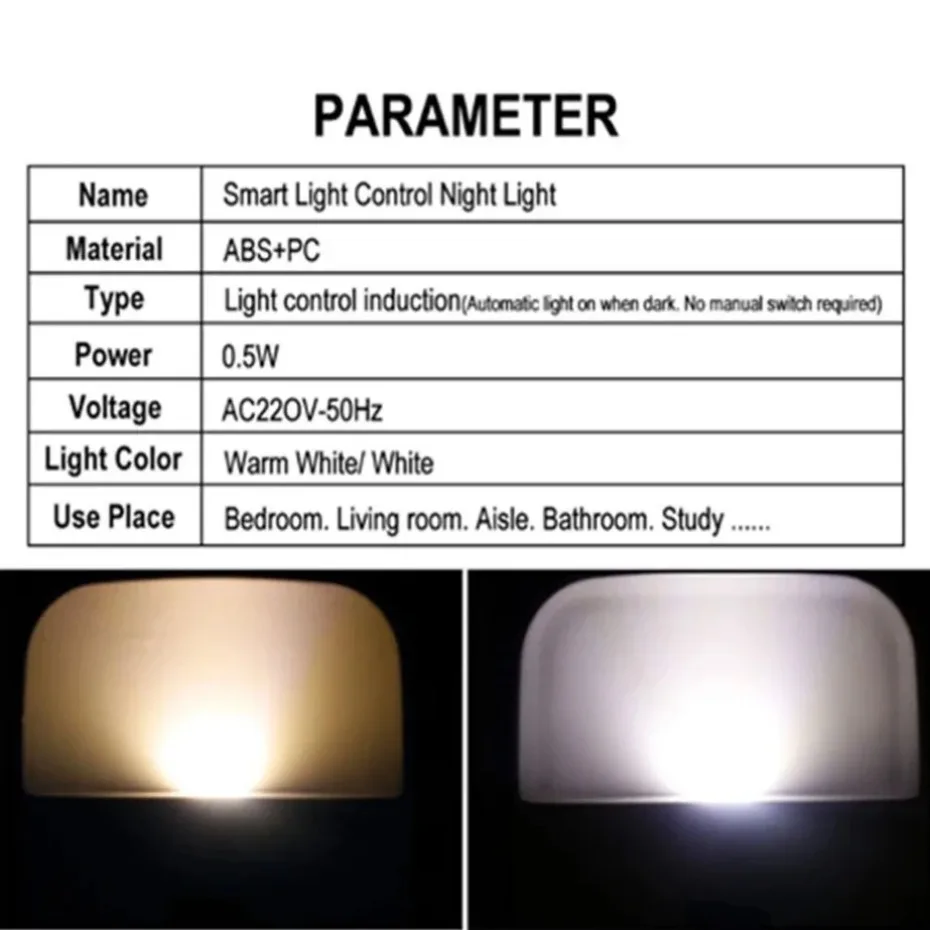 Bezprzewodowa lampka nocna LED UooKzz czujnik sterowania oświetleniem lampki nocne od zmierzchu do świtu dla małych dzieci lampa do korytarza do sypialni przy łóżku