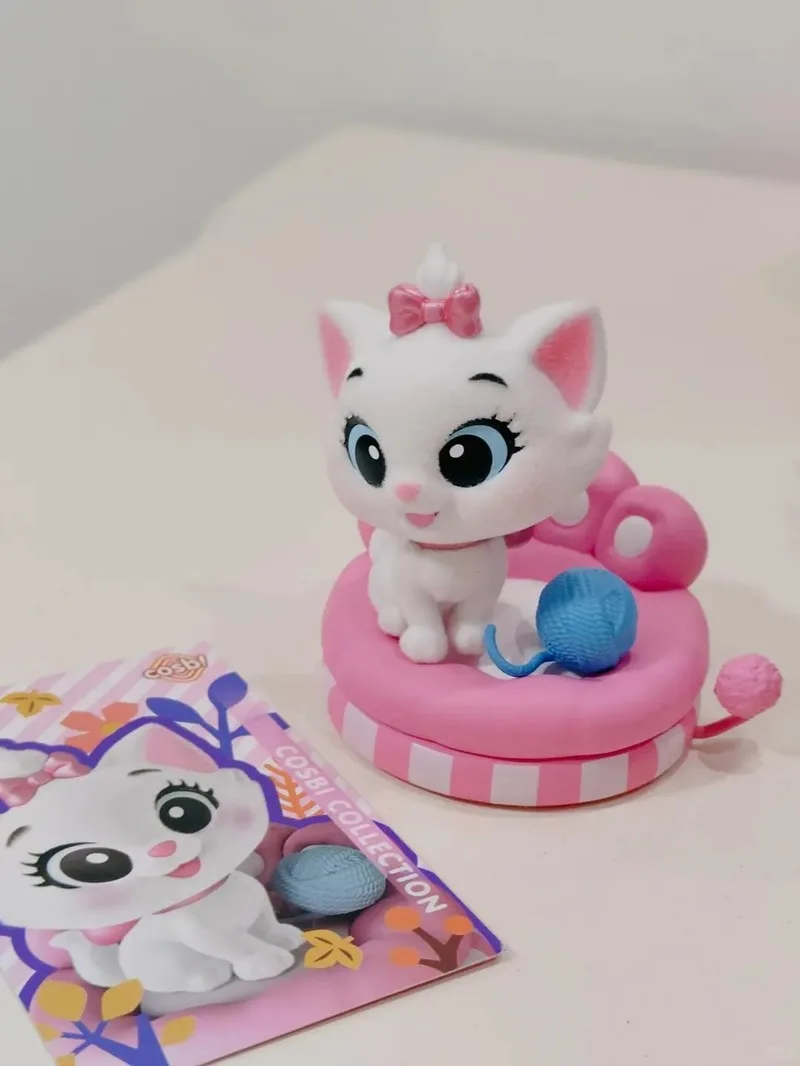 ألعاب ساخنة كوسبي صندوق أعمى القط سلسلة الحفلات القطط والكلاب أنيمي الشكل ماري القط/لوسيفر Q-النسخة الزخرفية العصرية لعبة الهدايا