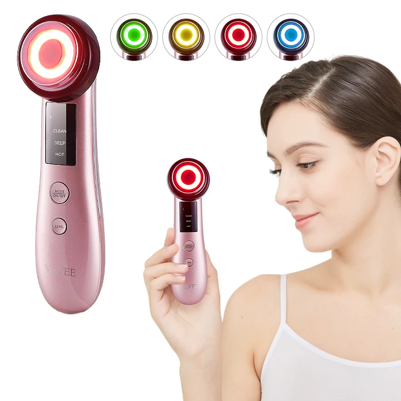 4-IN-1 Facial Lifting And Tightening Device Eyes Care Hot Compress Household Face Beauty Instrument Female Personal Facial Care