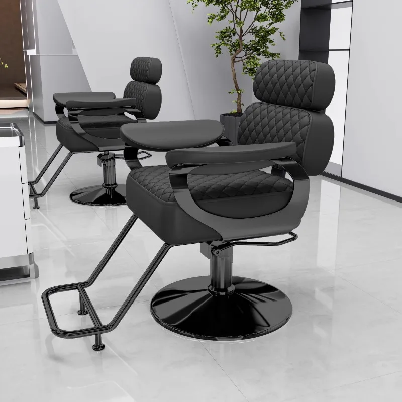 

Профессиональное парикмахерское кресло-реклайнер для салона красоты, вращающееся кресло для барбера, оборудование для парикмахеров, мебель для барбершопа
