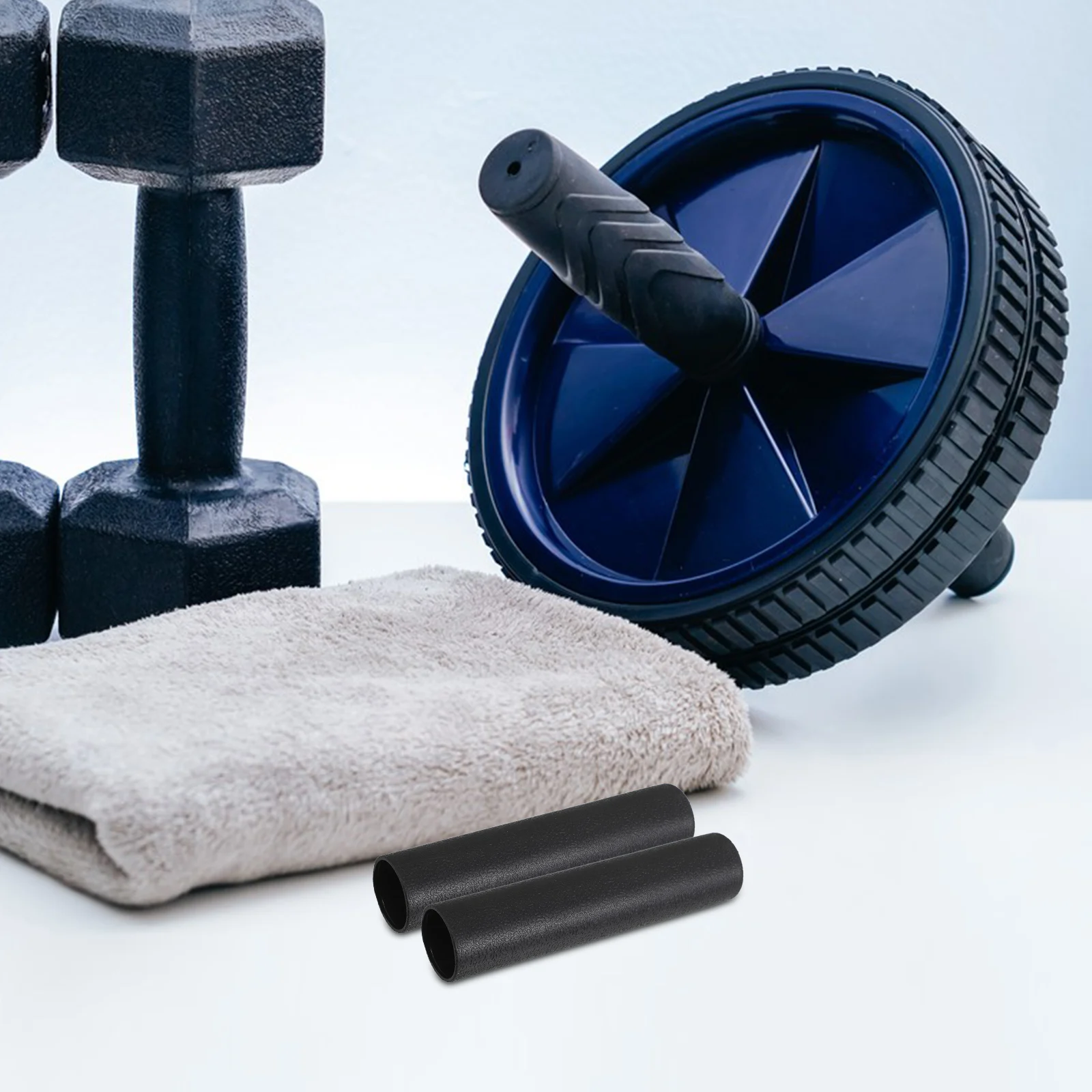 

4pcs Fitness Equipment Handle Cover Ergonomic Anti-Slip Grip For Barbells Dumbbells Heavy Duty Workout Grips - Gym Accessories