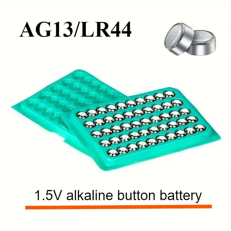 100-1000Pcs AG13  LR44 Button  Cell Coin Watch Battery L1154 357 SR44 1.5V Alkaline Batteries Suitable For Watch 140mAh