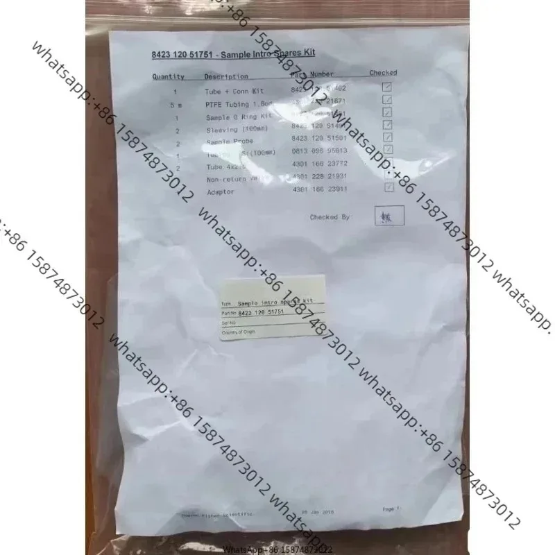 

For Ther mo 842312051751 Sampling System Kit Spectroscopy, Elemental & Isotope Analysis 1 Piece