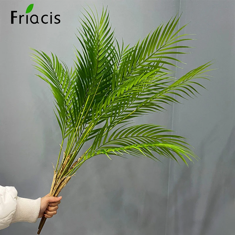 88 CM Tropical Artificial Tree Plants Palm Leaves Plastic Branch Fake Indoor Plastic Plants Tree Garden Home Decor Accessories