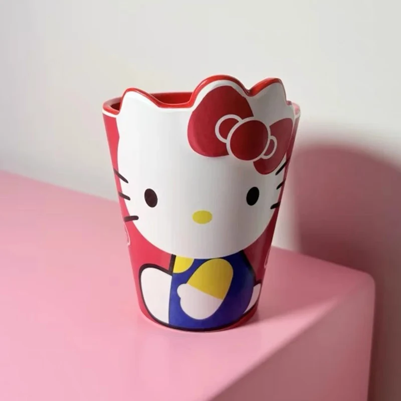 かわいいハローキティマウスウォッシュカップ歯シリンダーカップル歯ブラシカッププラスチック家庭用カップ私の漫画ミルク飲料カップ